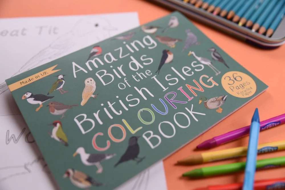 Amazing Birds of the British Isles Colouring Book