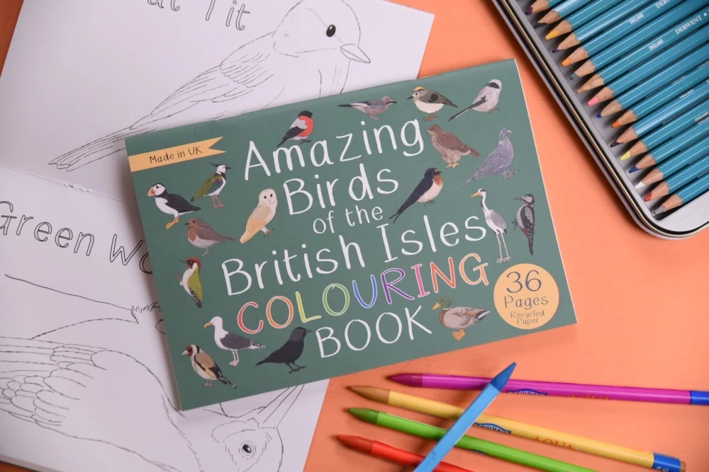Amazing Birds of the British Isles Colouring Book