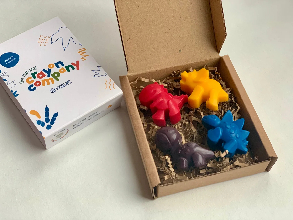 Dinosaurs Set of 4 Crayons