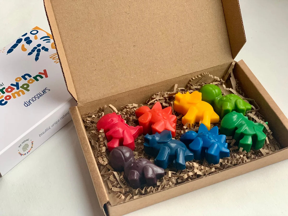 Dinosaur Set of 8 Crayons