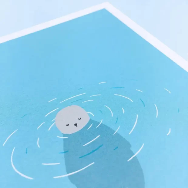 Happy Seal A5 Print
