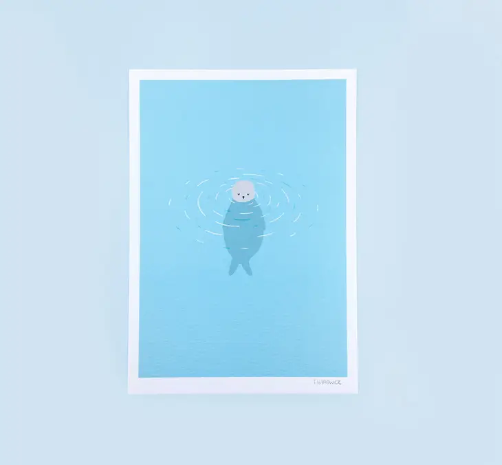 Happy Seal A5 Print
