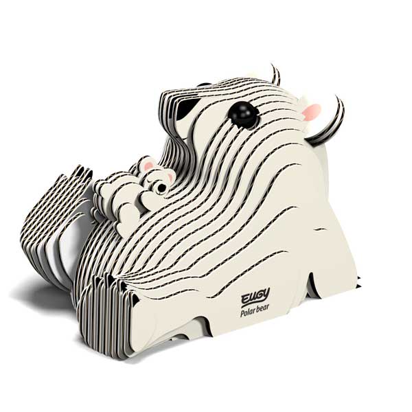 Polar Bear Eugy 3D Collectable Model