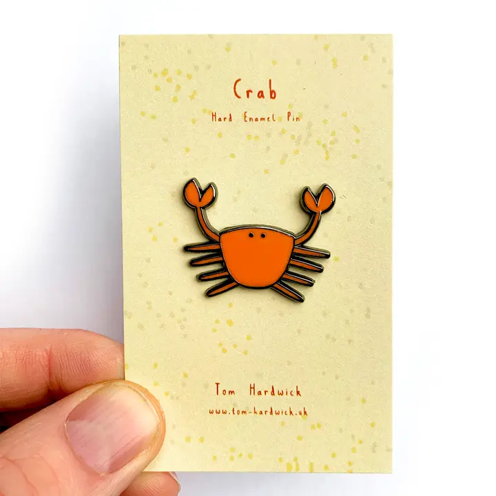 Crab Enamel Pin Badge