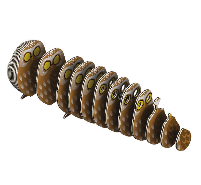 Owl Eugy 3D Collectable Model