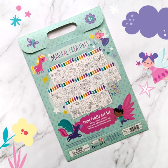 Magical Creatures Paint Palette Art Set