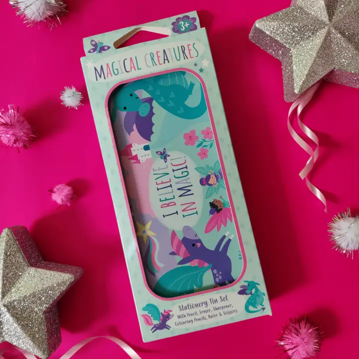 Magical Creatures Stationery Tin Set