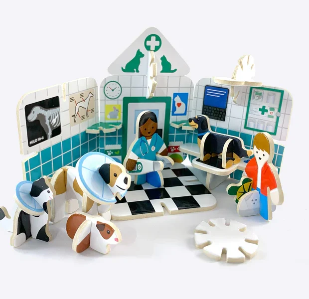 Mini Vets Pop-out Eco-Friendly Playset