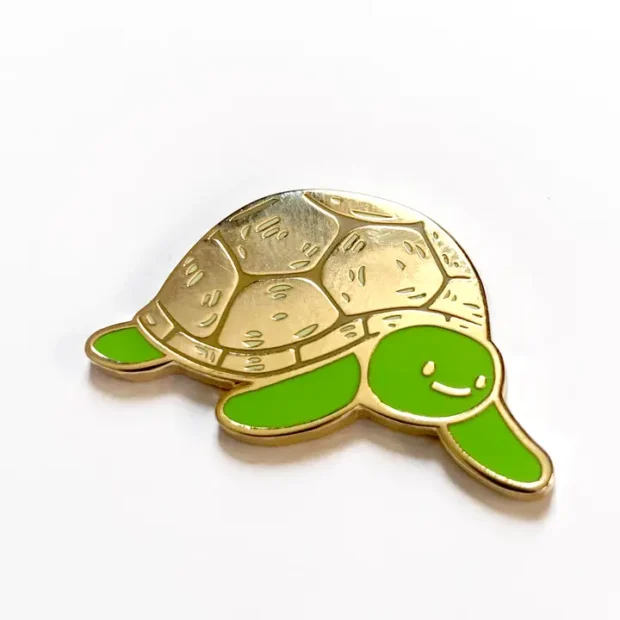 Tortoise Enamel Pin Badge