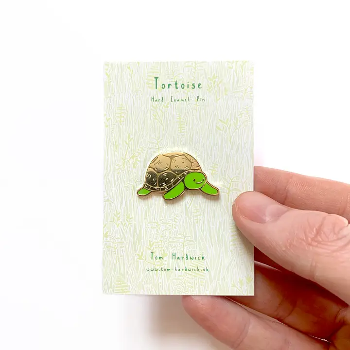 Tortoise Enamel Pin Badge
