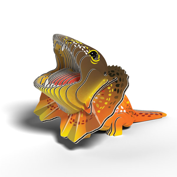 Frilled Lizard Eugy 3D Collectable Model