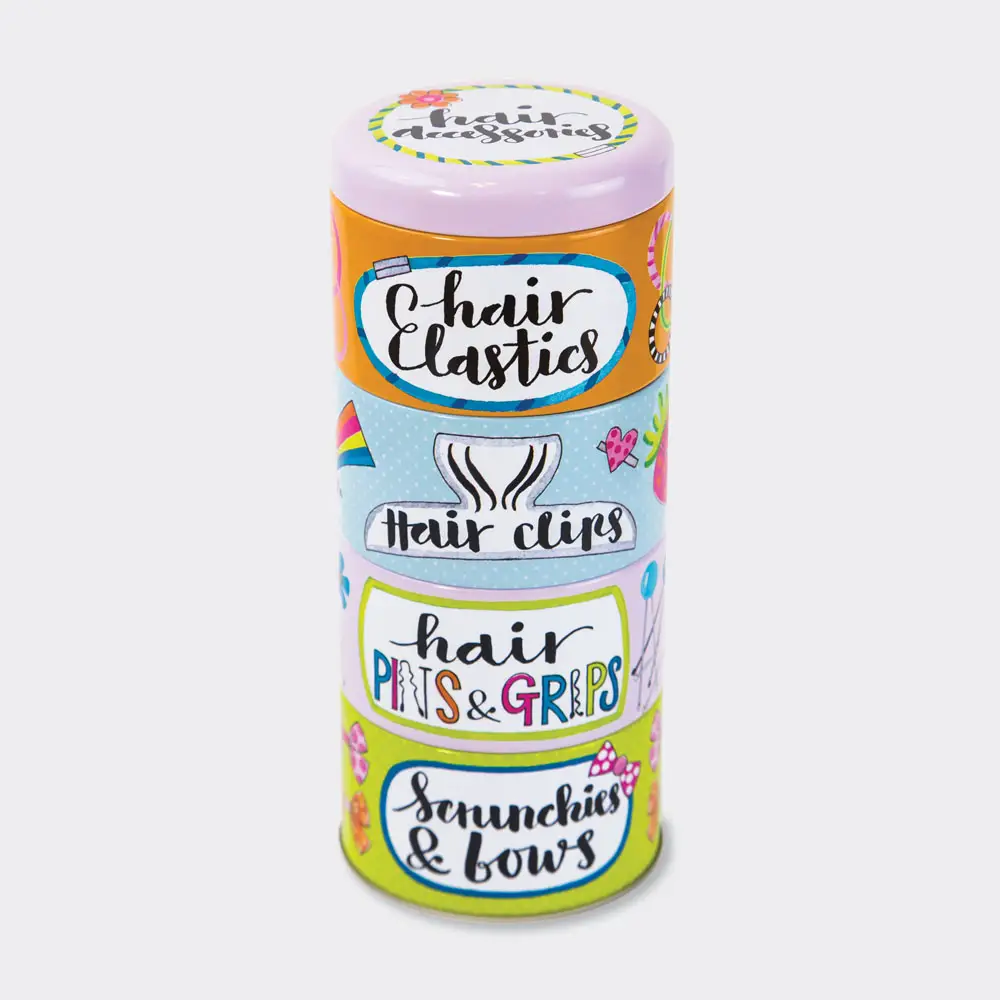 Hair Accessories Stacking Tin