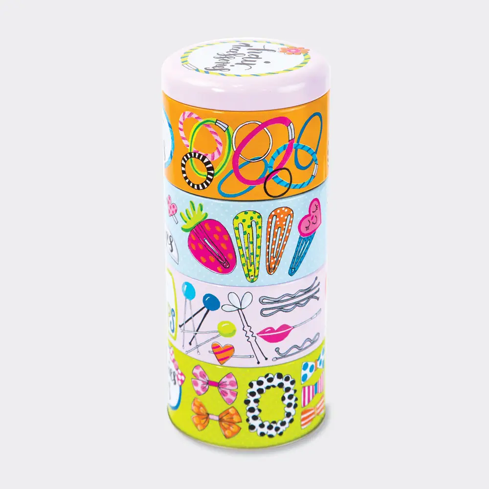 Hair Accessories Stacking Tin