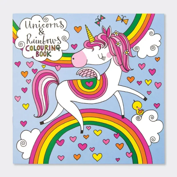Unicorn and Rainbows Colouring Book