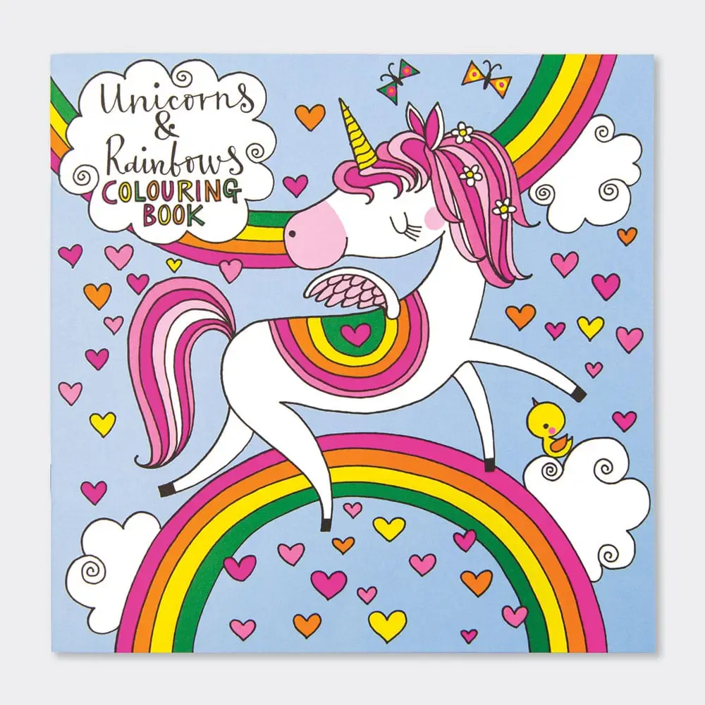 Unicorn and Rainbows Colouring Book