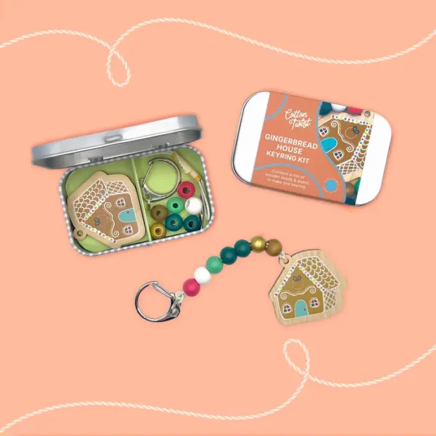 Gingerbread House Keyring Kit