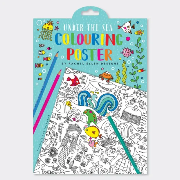 Under the Sea Colouring Poster