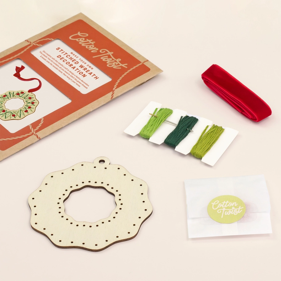 Make Your Own Stitched Wreath