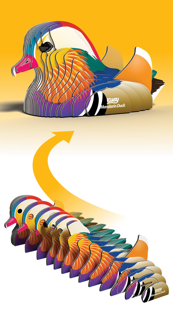 Mandarin Duck Eugy 3D Collectable Model