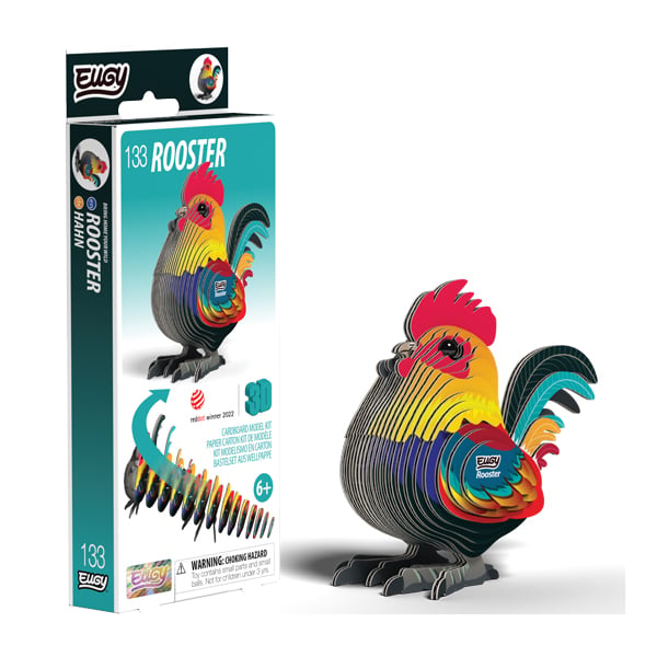 Rooster Eugy 3D Collectable Model
